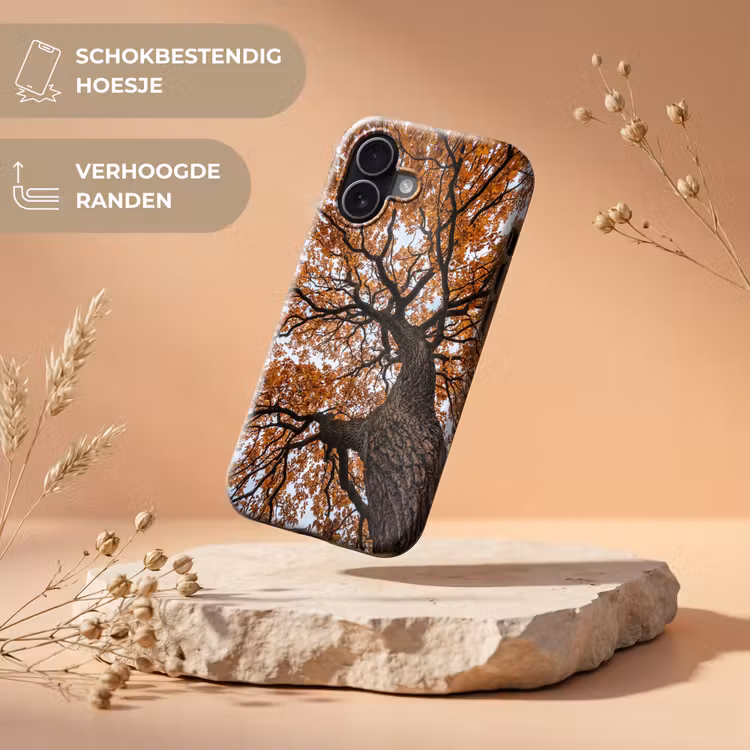 Boom - Bladerdak - Herfst - Oranje - Sfeervol Toughcase MagSafe Apple iPhone 17 klein -USP_RandenV_NL