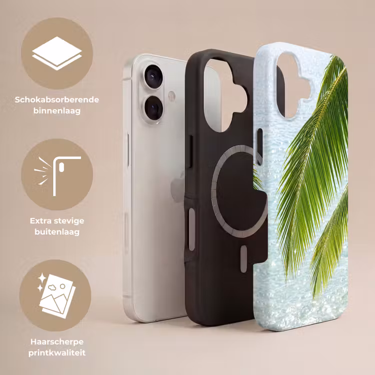 Boom - Bladeren - Water - Tropisch - Groen Toughcase MagSafe Apple iPhone 17 klein -USP_Lagen_NL