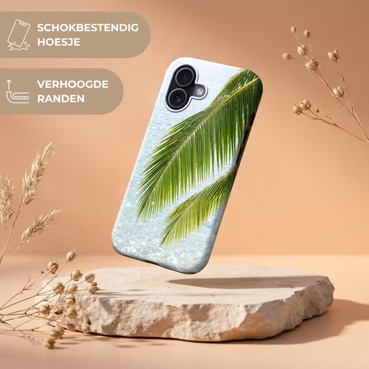Boom - Bladeren - Water - Tropisch - Groen Toughcase MagSafe Apple iPhone 17 klein -USP_RandenV_NL