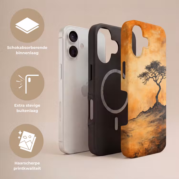 Boom - Landschap - Oranje Toughcase MagSafe Apple iPhone 17 klein -USP_Lagen_NL