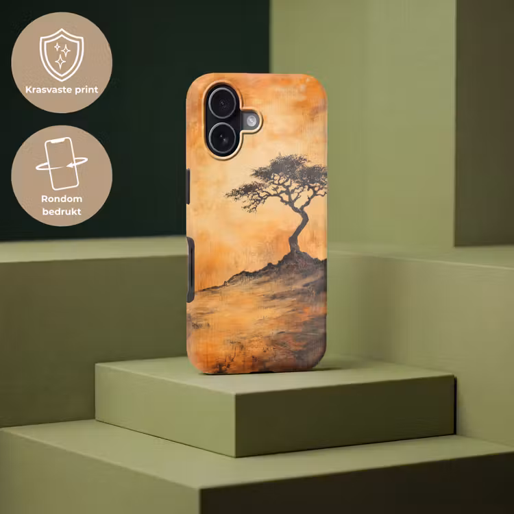 Boom - Landschap - Oranje Toughcase MagSafe Apple iPhone 17 klein -USP_PrintM_NL