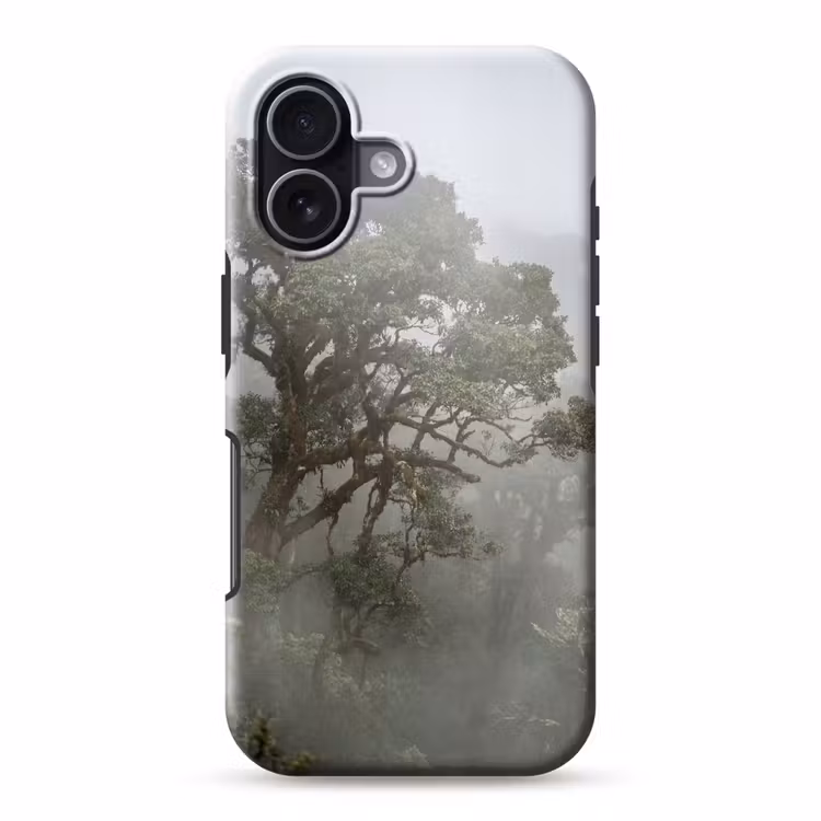 Boom - Mistig - Bos - Groen - Natuur Toughcase MagSafe Apple iPhone 17 klein -3d