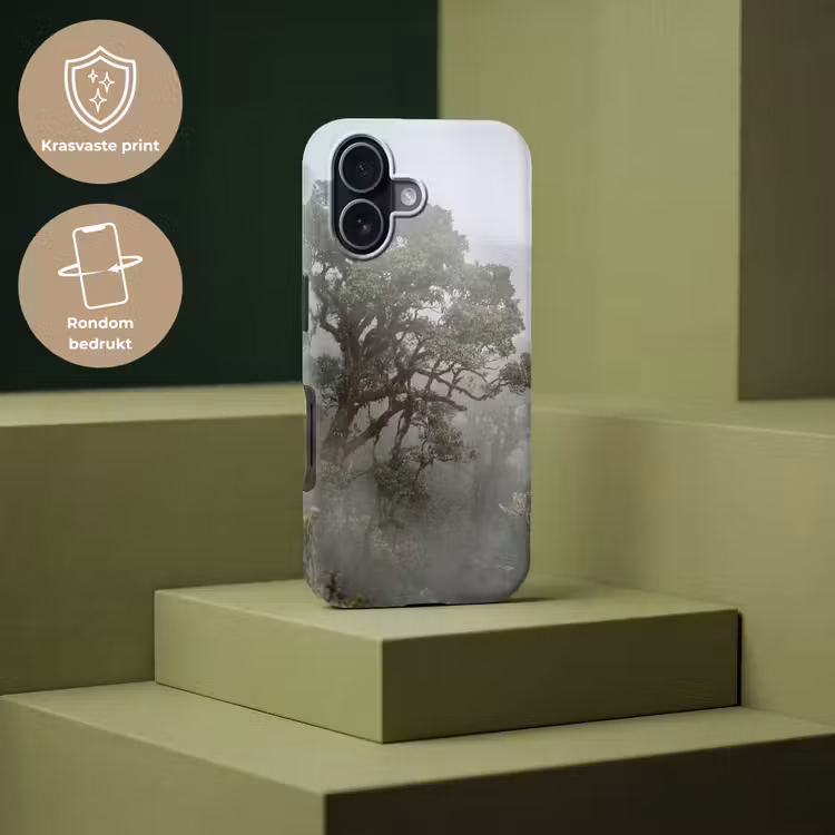 Boom - Mistig - Bos - Groen - Natuur Toughcase MagSafe Apple iPhone 17 klein -USP_PrintM_NL