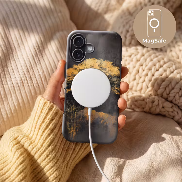 Boom - Schilderij - Goud - Abstract Toughcase MagSafe Apple iPhone 17 klein -USP_MagsafeV