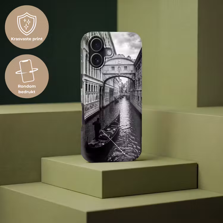 Boot - Waterweg - Stad - Zwart-wit - Architectuur Toughcase MagSafe Apple iPhone 17 klein -USP_PrintM_NL