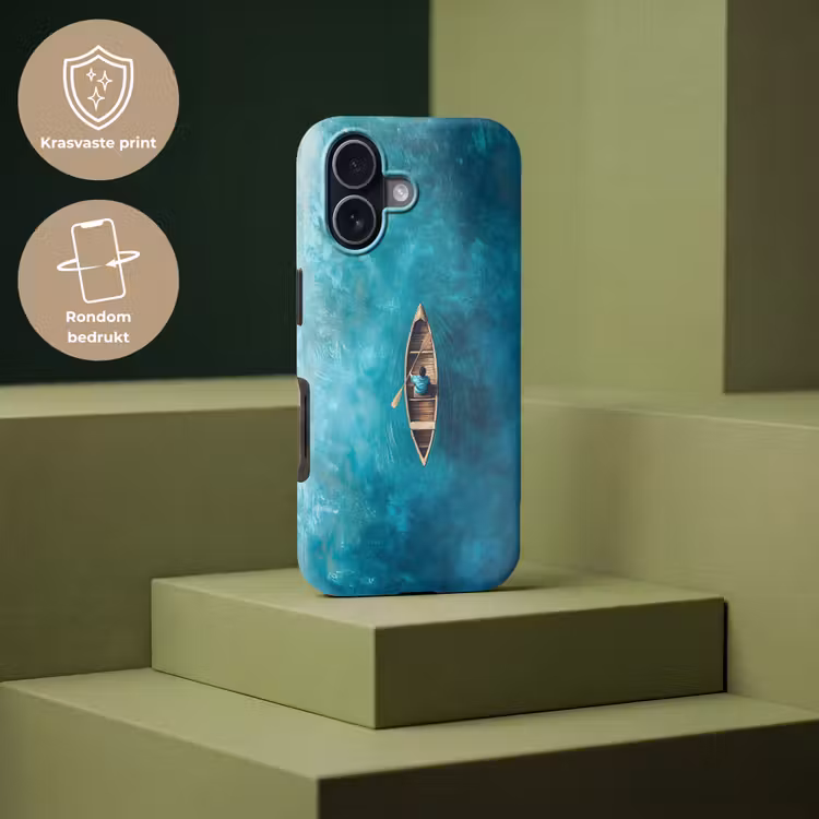 Bootje - Water - Blauw Toughcase MagSafe Apple iPhone 17 klein -USP_PrintM_NL