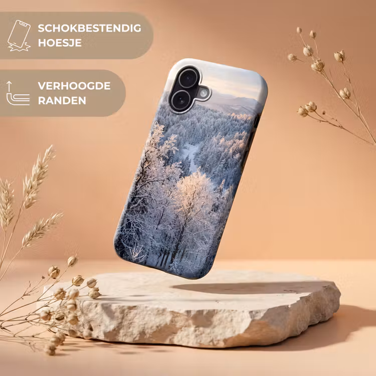 Bos - Bergen - Goud - Winter - Warm Toughcase MagSafe Apple iPhone 17 klein -USP_RandenV_NL