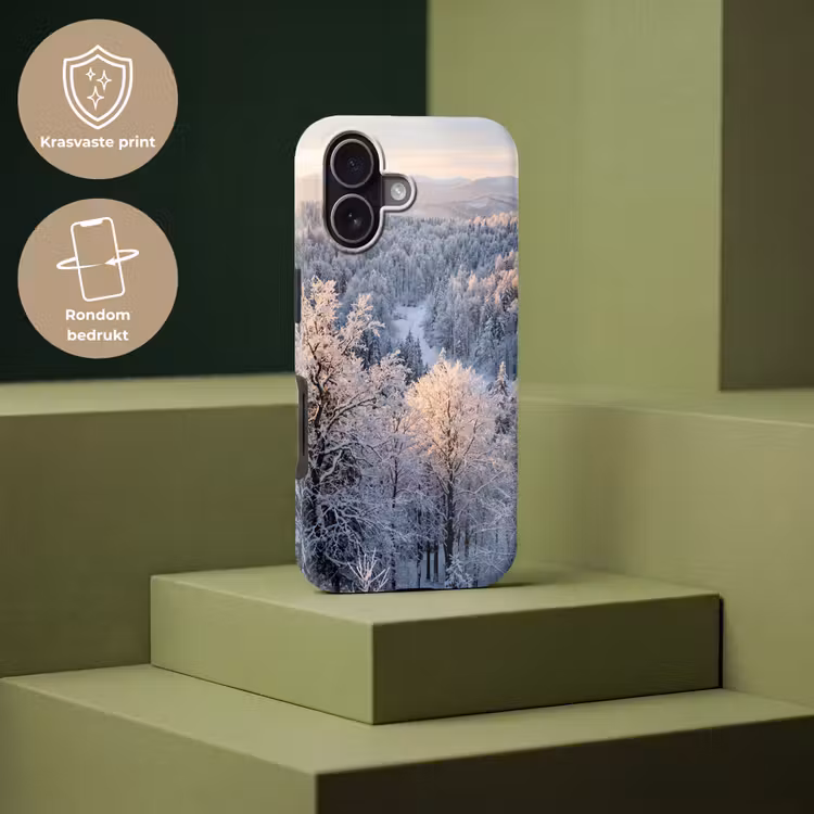 Bos - Bergen - Goud - Winter - Warm Toughcase MagSafe Apple iPhone 17 klein -USP_PrintM_NL