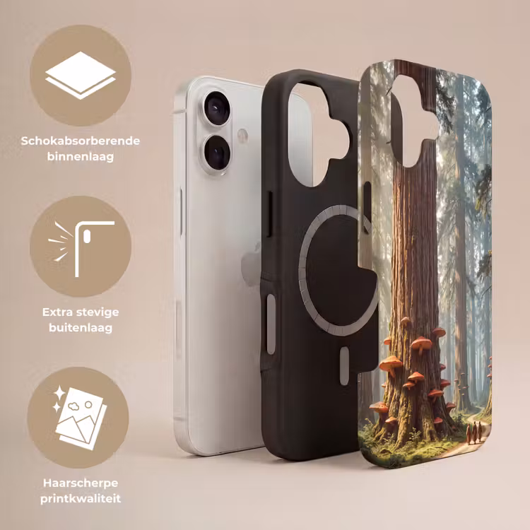Telefoonhoesje Toughcase - Bos - Bomen - Natuur - Bos - Bomen - Natuur Toughcase MagSafe Apple iPhone 17 klein