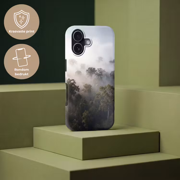 Bos - Mist - Natuur - Groen Toughcase MagSafe Apple iPhone 17 klein -USP_PrintM_NL