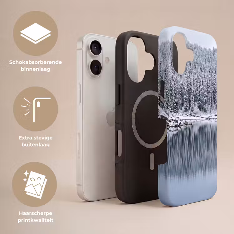 Bos - Reflectie - Meer - Winter - Serene Toughcase MagSafe Apple iPhone 17 klein -USP_Lagen_NL