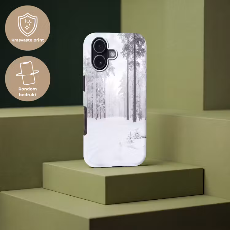 Bos - Sneeuw - Pad - Winter - Stilte Toughcase MagSafe Apple iPhone 17 klein -USP_PrintM_NL