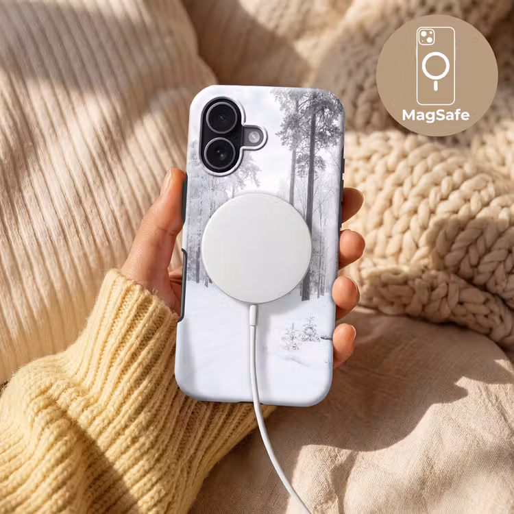Bos - Sneeuw - Pad - Winter - Stilte Toughcase MagSafe Apple iPhone 17 klein -USP_MagsafeV