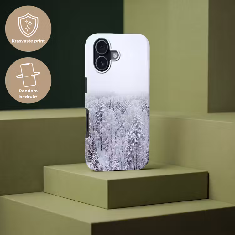 Bos - Sneeuw - Winter - Natuur - Wit Toughcase MagSafe Apple iPhone 17 klein -USP_PrintM_NL