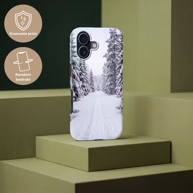 Bos - Winter - Sneeuw - Pad - Natuur Toughcase MagSafe Apple iPhone 17 klein -USP_PrintM_NL