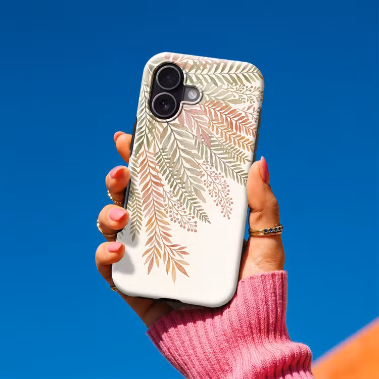 Botanisch - Aquarel - Kleurrijk Toughcase MagSafe Apple iPhone 17 klein -Sfeer1V