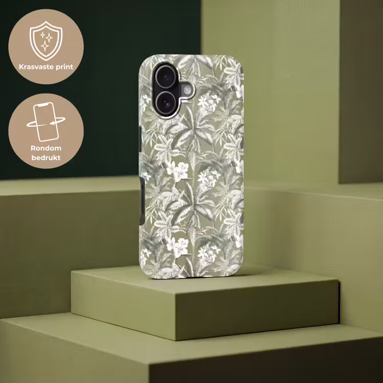 Botanisch - Bloemen - Groen Toughcase MagSafe Apple iPhone 17 klein 1017 -USP_PrintM_NL