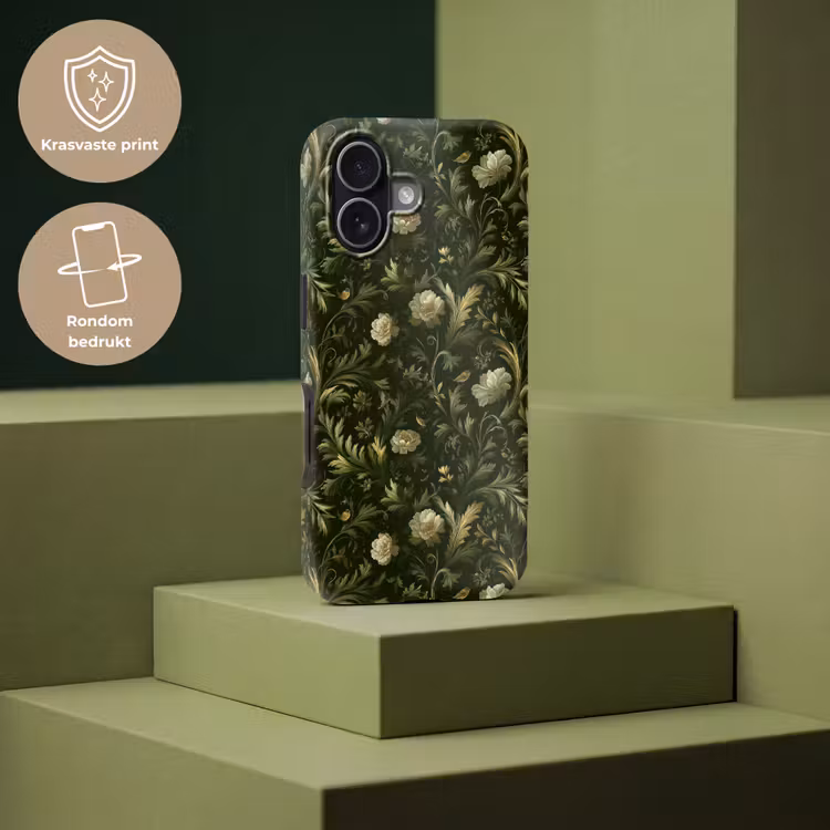 Botanisch - Naadloos - Bloemen Toughcase MagSafe Apple iPhone 17 klein 1017 -USP_PrintM_NL