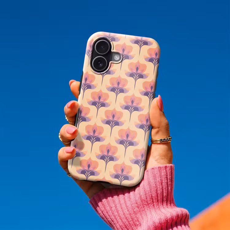 Botanisch - Patroon - Pastel Toughcase MagSafe Apple iPhone 17 klein 1017 -Sfeer1V