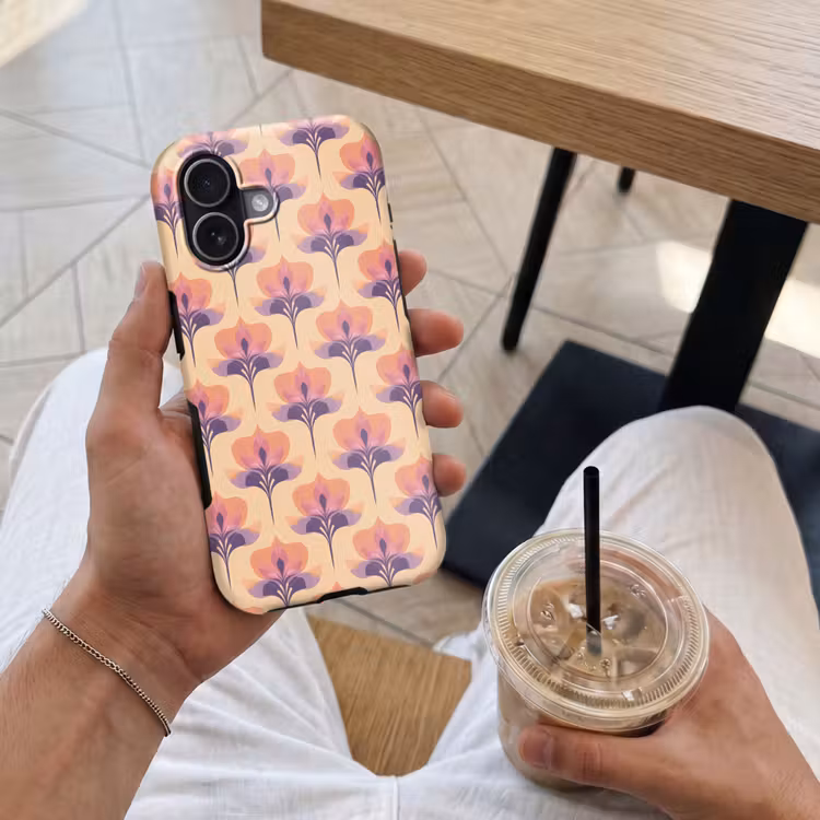 Botanisch - Patroon - Pastel Toughcase MagSafe Apple iPhone 17 klein 1017 -Sfeer1M