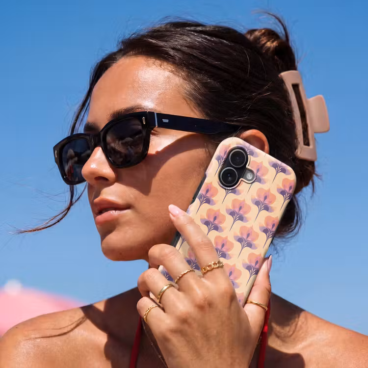 Botanisch - Patroon - Pastel Toughcase MagSafe Apple iPhone 17 klein 1017 -Sfeer2V