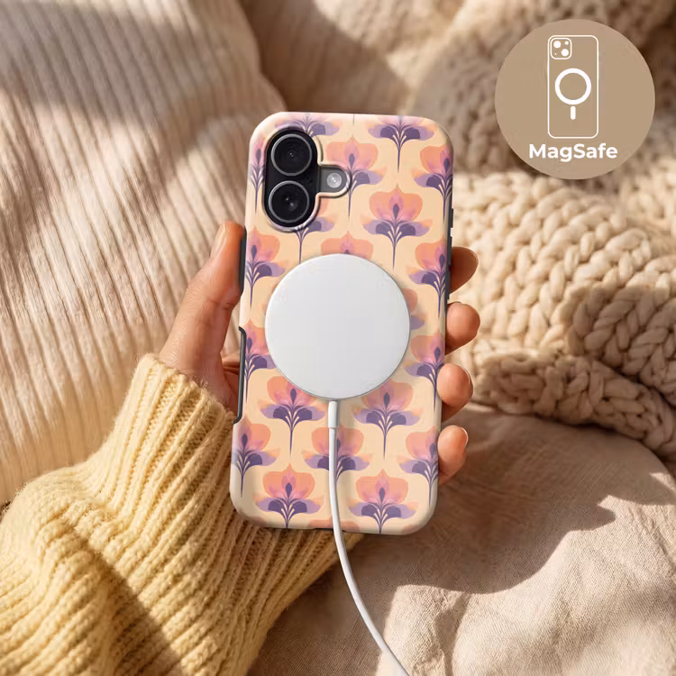 Botanisch - Patroon - Pastel Toughcase MagSafe Apple iPhone 17 klein 1017 -USP_MagsafeV