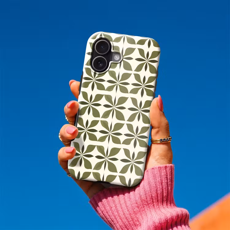 Botanisch - Retro - Groen Toughcase MagSafe Apple iPhone 17 klein 1017 -Sfeer1V