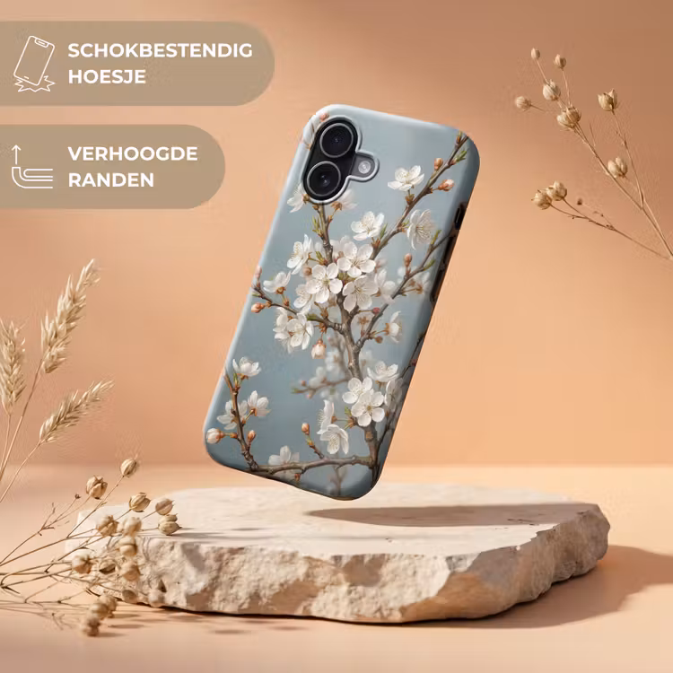 Botanisch - Stilleven - Blauw Toughcase MagSafe Apple iPhone 17 klein -USP_RandenV_NL