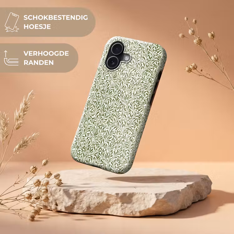 Botanisch - Takken - Groen Toughcase MagSafe Apple iPhone 17 klein 1017 -USP_RandenV_NL
