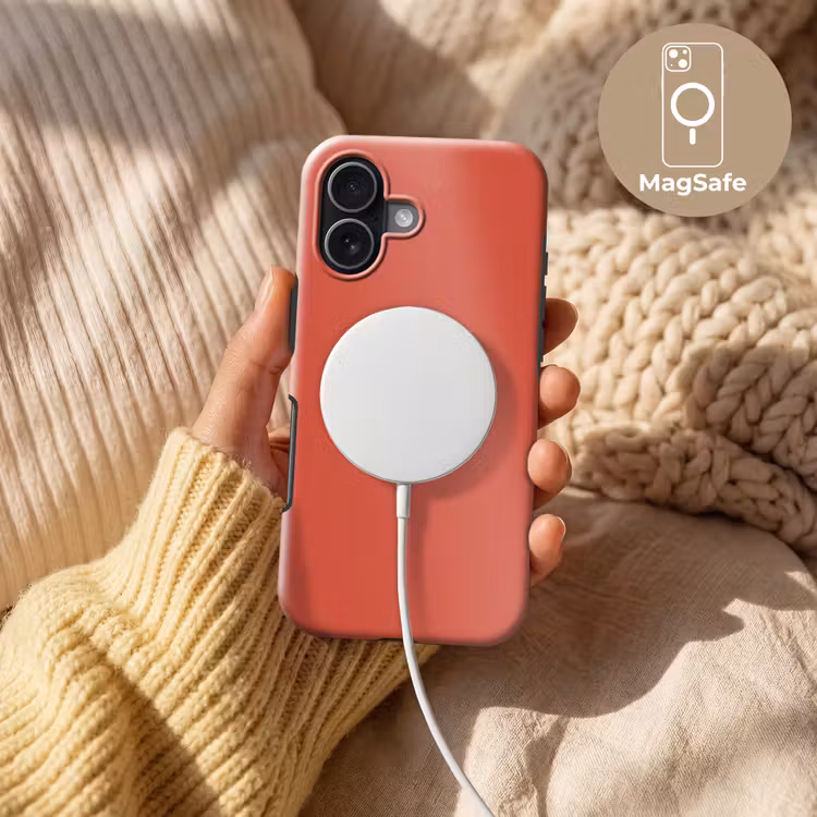 Brick - Red - Rood Toughcase MagSafe Apple iPhone 17 klein 1017 -USP_MagsafeV