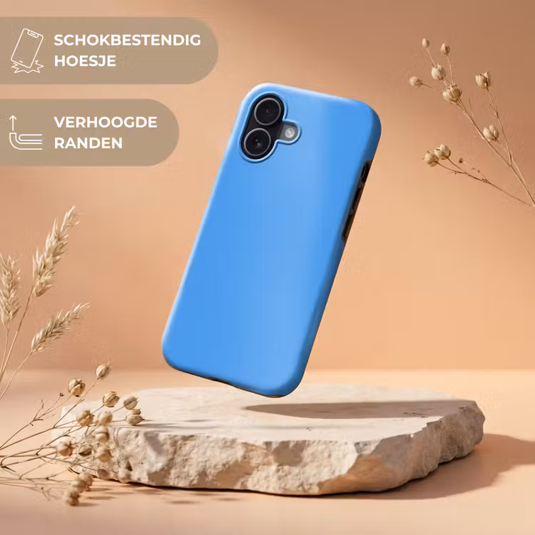 Bright - Azure - Blauw Toughcase MagSafe Apple iPhone 17 klein 1017 -USP_RandenV_NL
