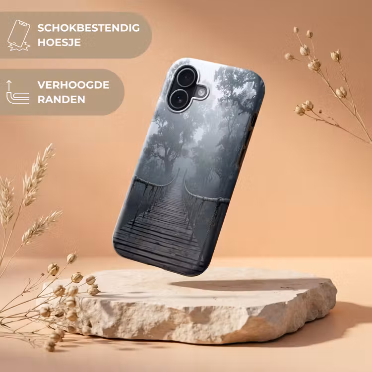 Brug - Jungle - Mist - Natuur Toughcase MagSafe Apple iPhone 17 klein -USP_RandenV_NL