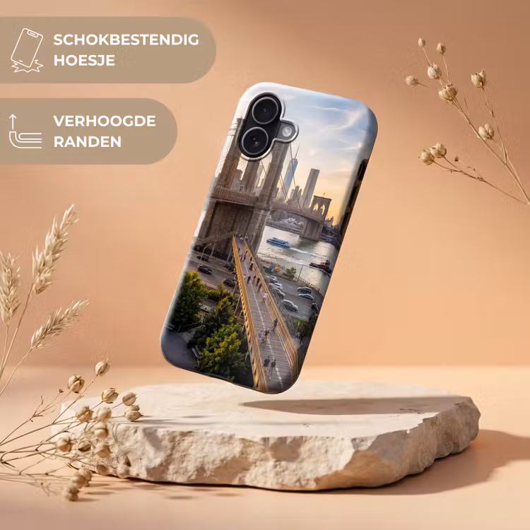 Brug - Rivier - Stad - Zonsondergang - Architectuur Toughcase MagSafe Apple iPhone 17 klein -USP_RandenV_NL