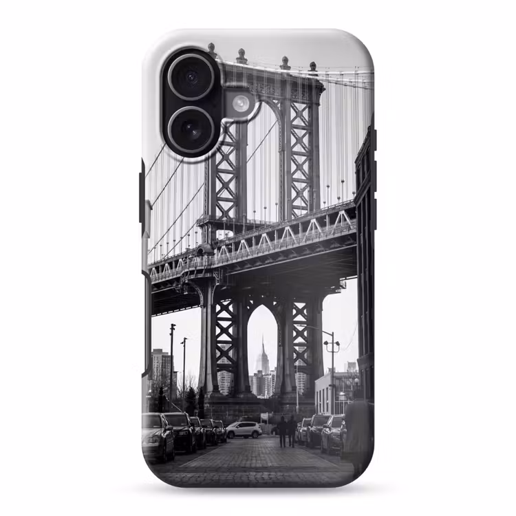 Brug - Stad - Architectuur - Modern - Zwart-wit Toughcase MagSafe Apple iPhone 17 klein -3d