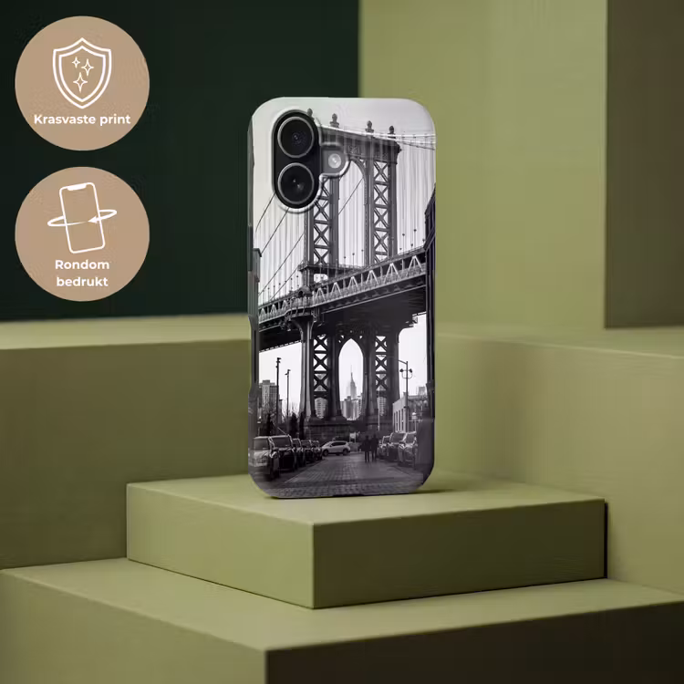 Brug - Stad - Architectuur - Modern - Zwart-wit Toughcase MagSafe Apple iPhone 17 klein -USP_PrintM_NL