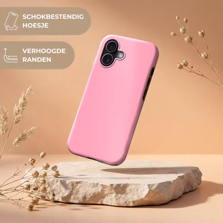 Bubblegum - Pink - Roze Toughcase MagSafe Apple iPhone 17 klein 1017 -USP_RandenV_NL