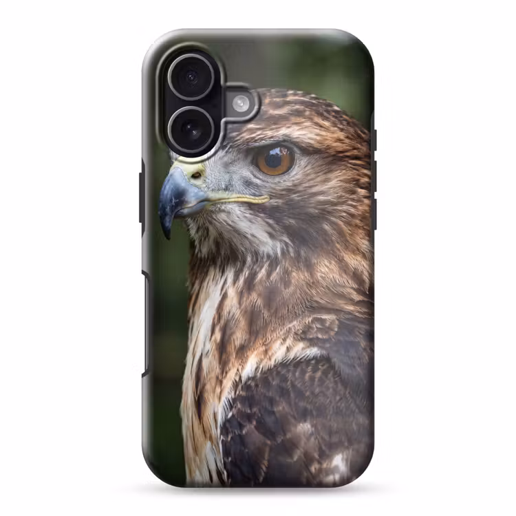 Buizerd - Roofvogel - Natuur - Bruin Toughcase MagSafe Apple iPhone 17 klein -3d