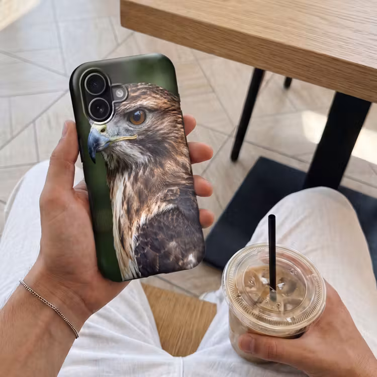 Buizerd - Roofvogel - Natuur - Bruin Toughcase MagSafe Apple iPhone 17 klein -Sfeer1M