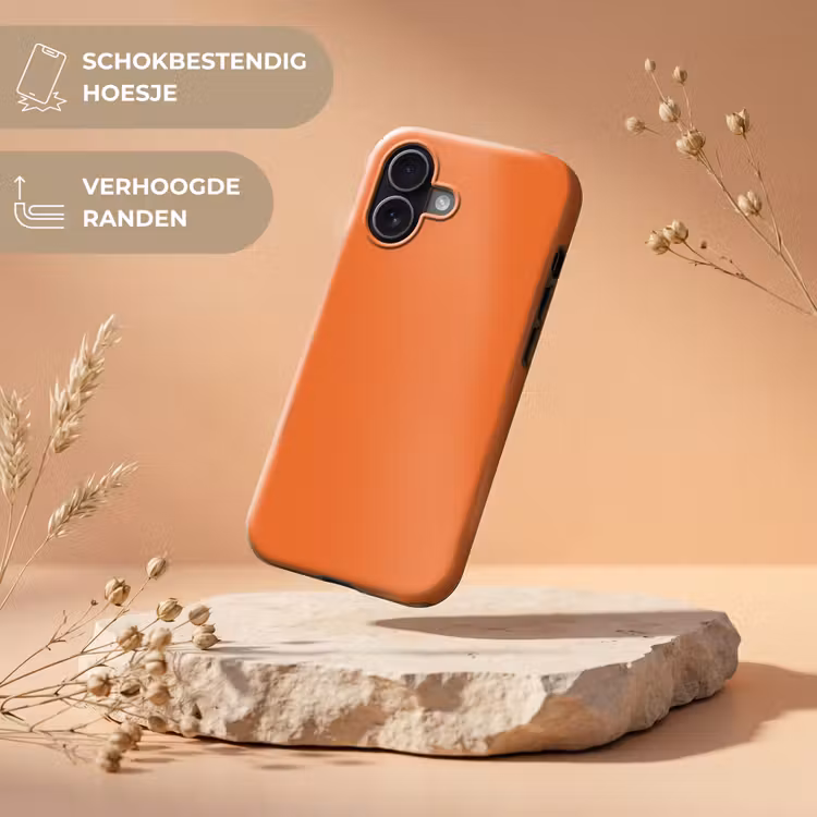 Burnt - Sienna - Oranje Toughcase MagSafe Apple iPhone 17 klein 1017 -USP_RandenV_NL