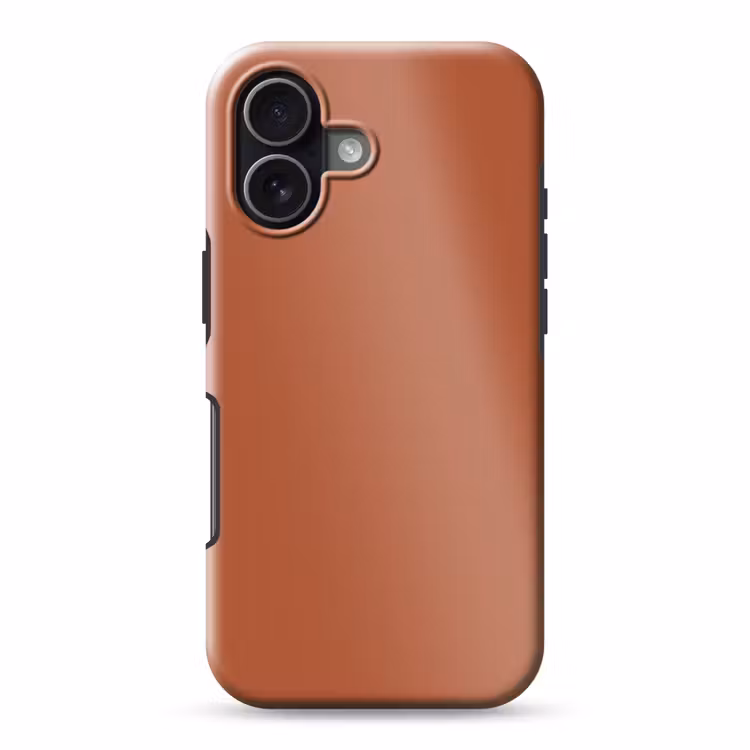 Burnt - Sienna - Oranje Toughcase MagSafe Apple iPhone 17 klein 1017 -3d