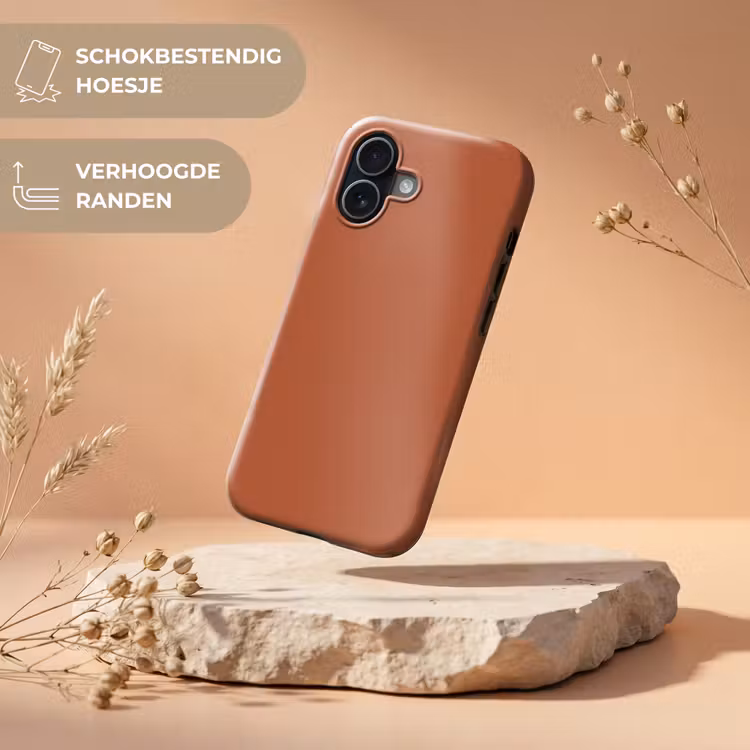 Burnt - Sienna - Oranje Toughcase MagSafe Apple iPhone 17 klein 1017 -USP_RandenV_NL