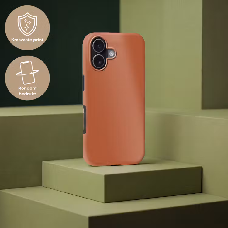 Burnt - Sienna - Oranje Toughcase MagSafe Apple iPhone 17 klein 1017 -USP_PrintM_NL