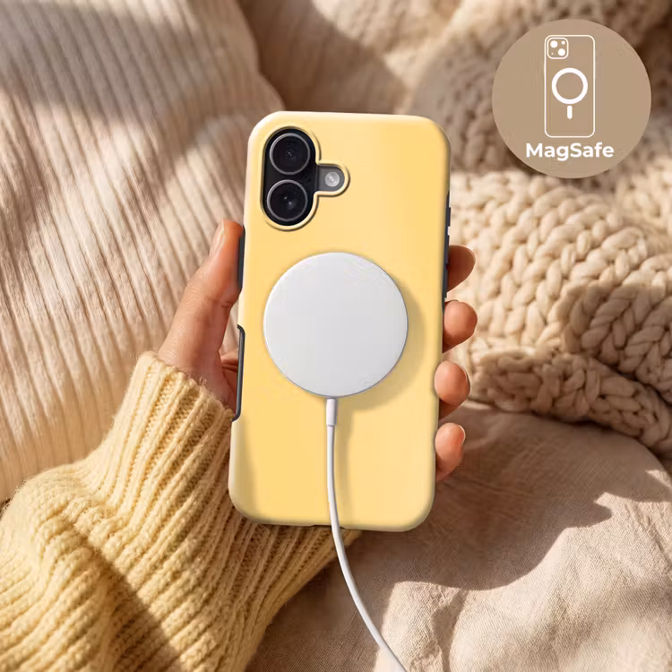 Butter - Geel - Yellow Toughcase MagSafe Apple iPhone 17 klein 1017 -USP_MagsafeV