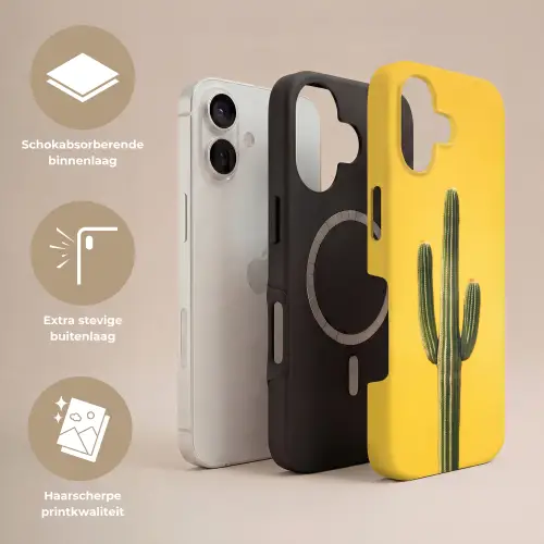 Cactus - Groen - Minimalistisch Toughcase MagSafe Apple iPhone 17 klein -USP_Lagen_NL