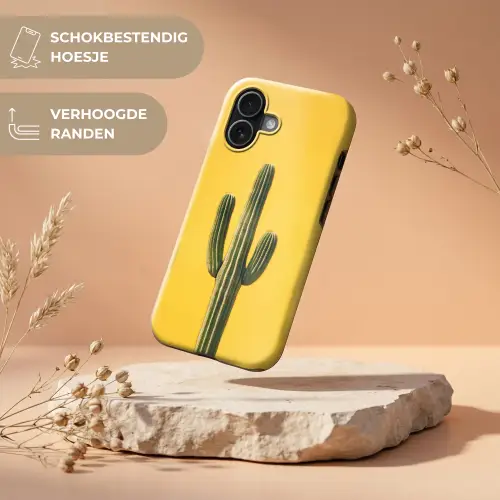 Cactus - Groen - Minimalistisch Toughcase MagSafe Apple iPhone 17 klein -USP_RandenV_NL
