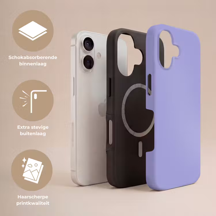 Ceil - Paars - Lila Toughcase MagSafe Apple iPhone 17 klein 1017 -USP_Lagen_NL