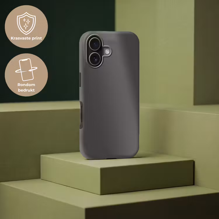 Charcoal - Grijs- Grey Toughcase MagSafe Apple iPhone 17 klein 1017 -USP_PrintM_NL
