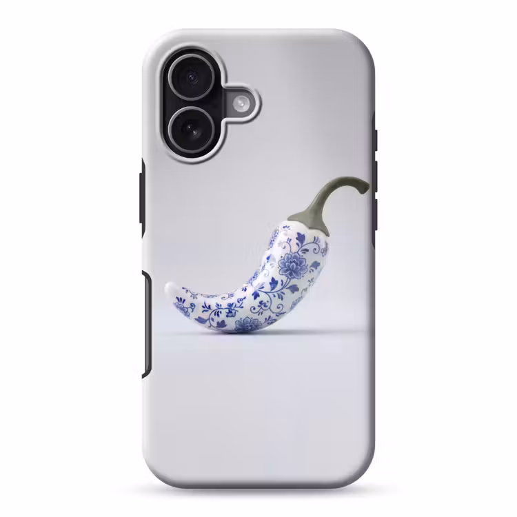 Chilipeper - Keramiek - Blauw Toughcase MagSafe Apple iPhone 17 klein -3d