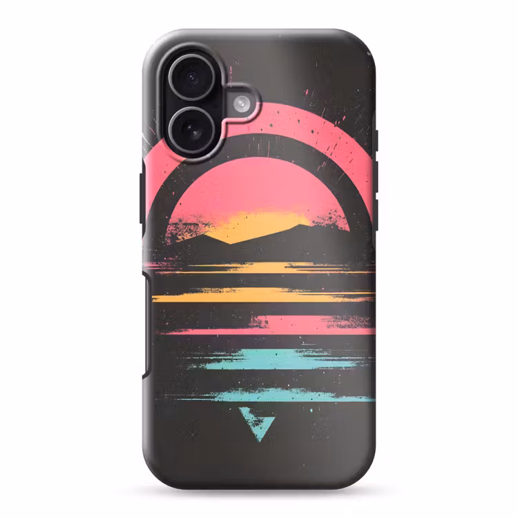 Cirkel - Abstract - Roze Toughcase MagSafe Apple iPhone 17 klein -3d