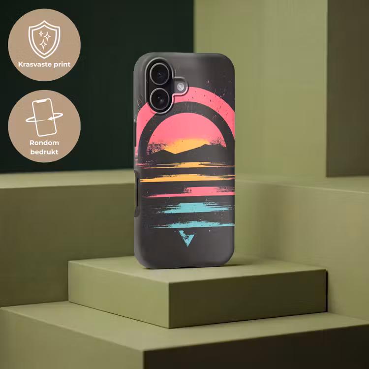Cirkel - Abstract - Roze Toughcase MagSafe Apple iPhone 17 klein -USP_PrintM_NL